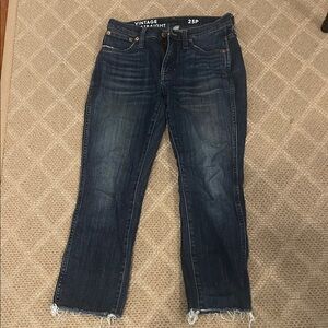 J. Crew Women's vintage slim Straight Leg Jeans - Dark Blue 25p